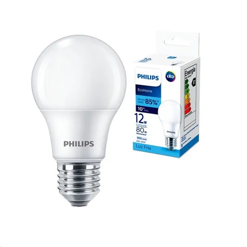 Ampolleta Philips EcoHome 12W Luz Fría