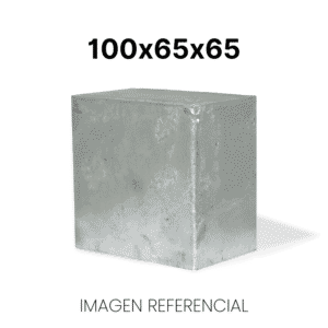 Caja metálica lisa 100x65x65 galvanizada en caliente