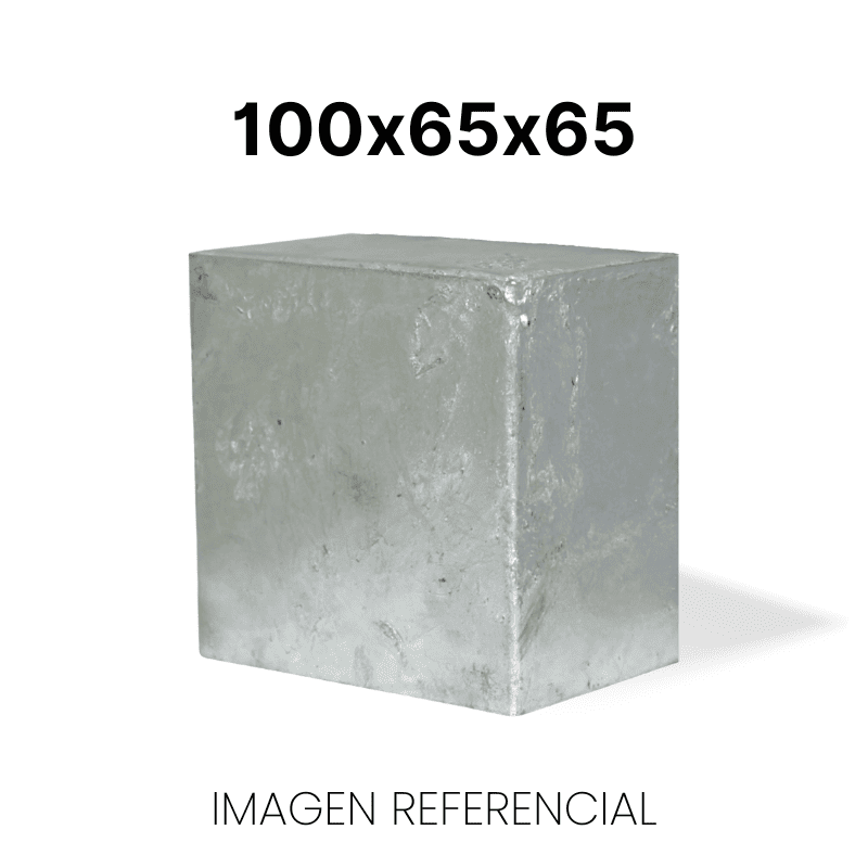 Caja metálica lisa 100x65x65 galvanizada en caliente