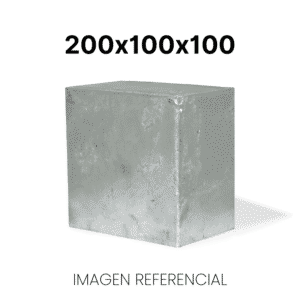 Caja metálica lisa 200x100x100 galvanizada en caliente