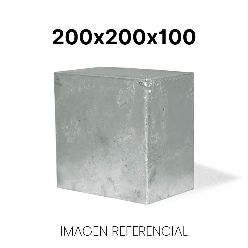 Caja metálica lisa 200x200x100 galvanizada en caliente