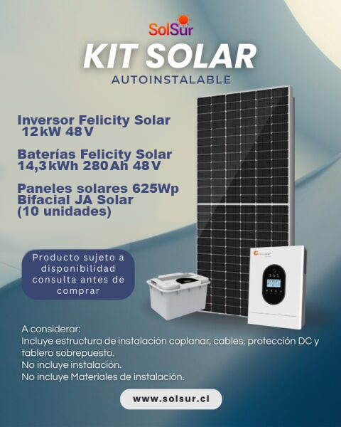 Kit Solar 12 kW / 48 V