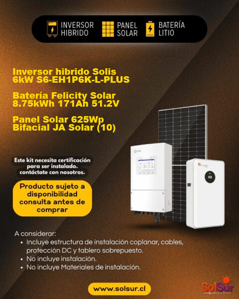 Kit Híbrido Solis 2 | 6Kw / 48V